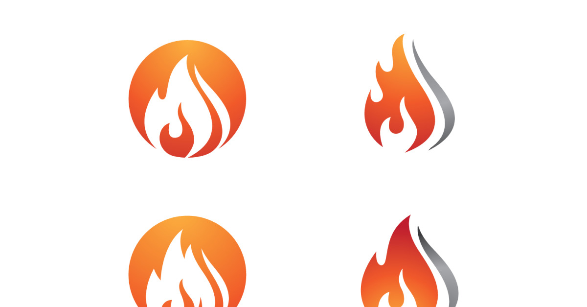 Flames Logo icon illustration vector design template v1.139