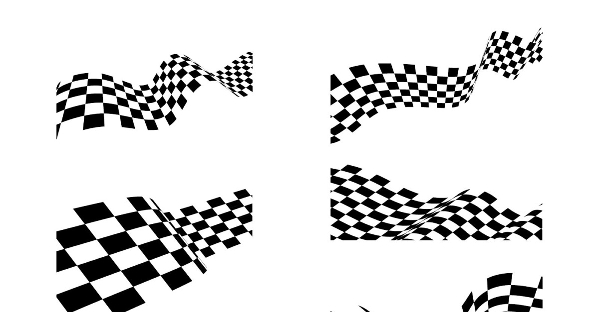 Race flag speed faster concept design illustration template v1.2