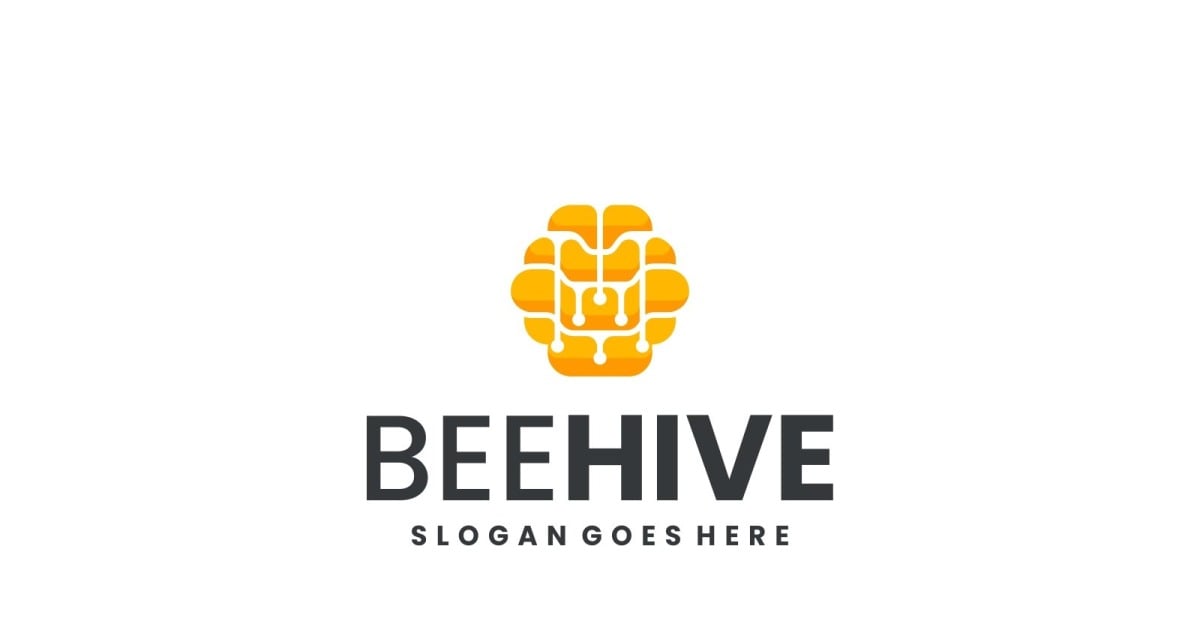Gradient Modern Beehive Logo Design #533490