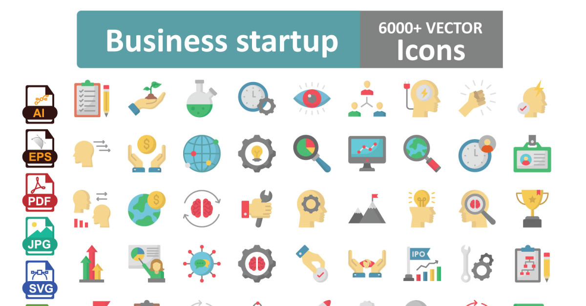 Business Startup Vector Icon Mega Pack – From Idea to Empire