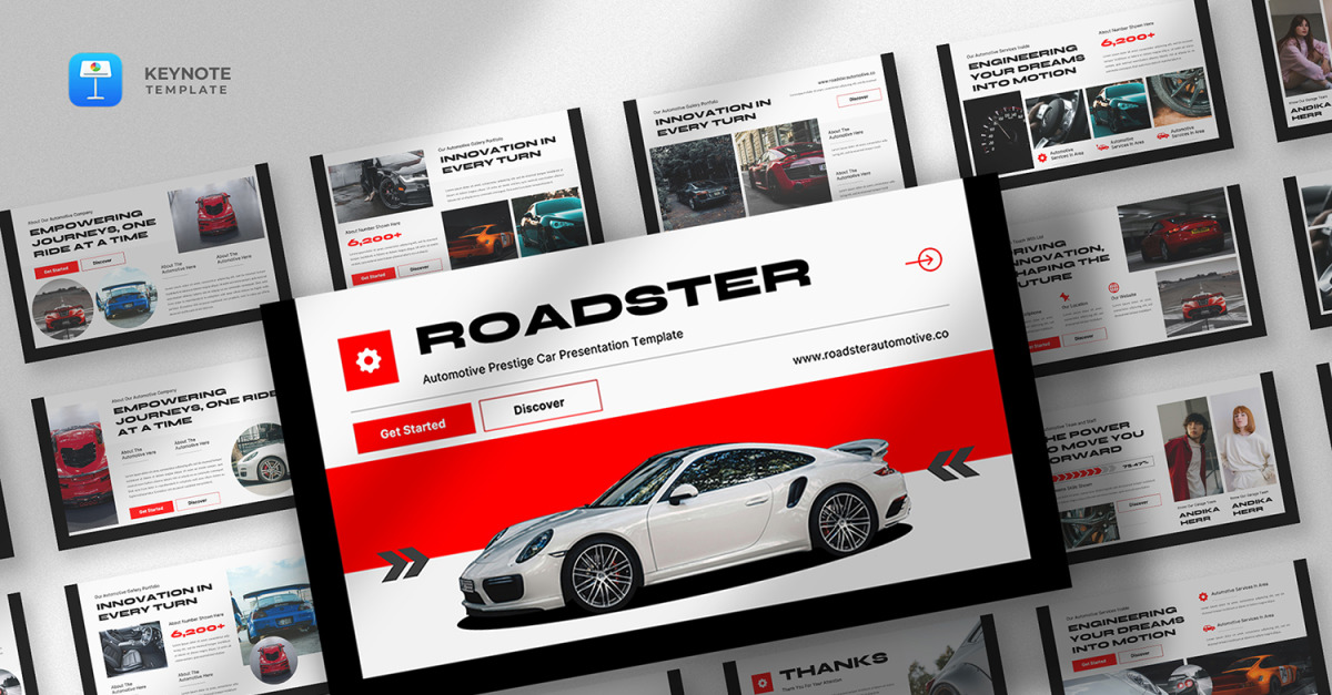Roadster – Car Automotive Keynote Template