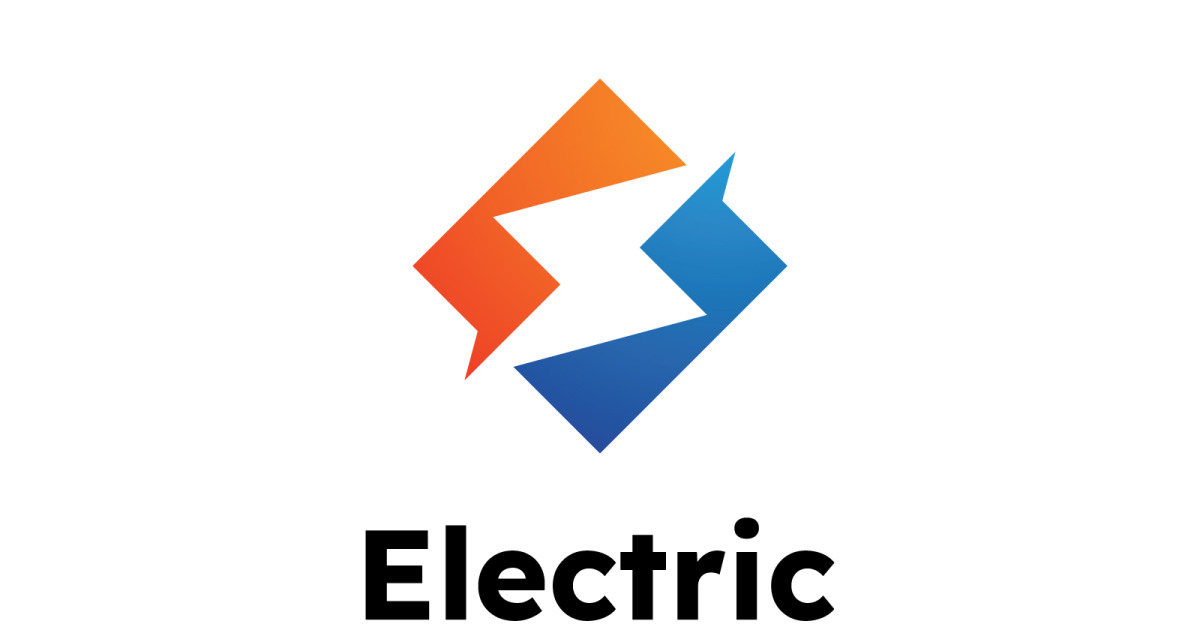 Electric logo  icon  symbol  template, desig9n V
