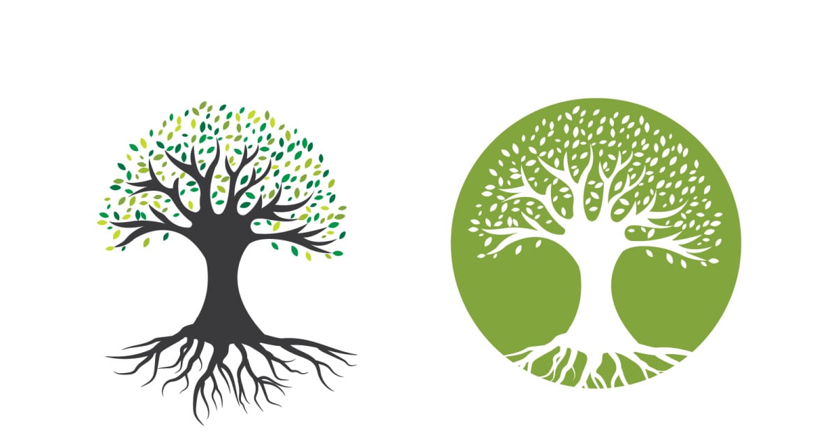 Ecology Tree  Leaf vector icon illustration logo design v1.59