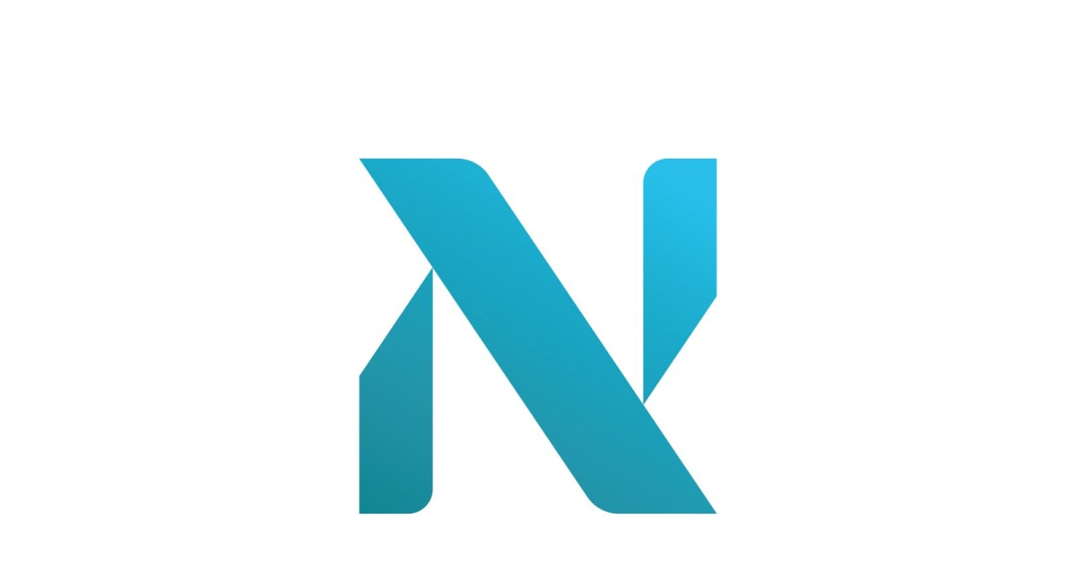 Letter N logo template elements, V design 9