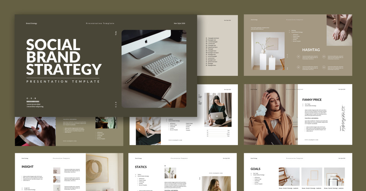 Social Brand Strategy Keynote Template