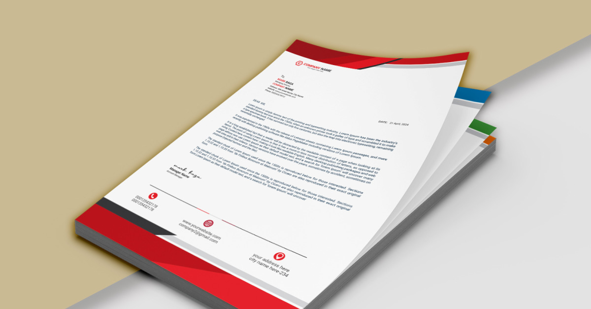 Corporate & Creative Letterhead Design