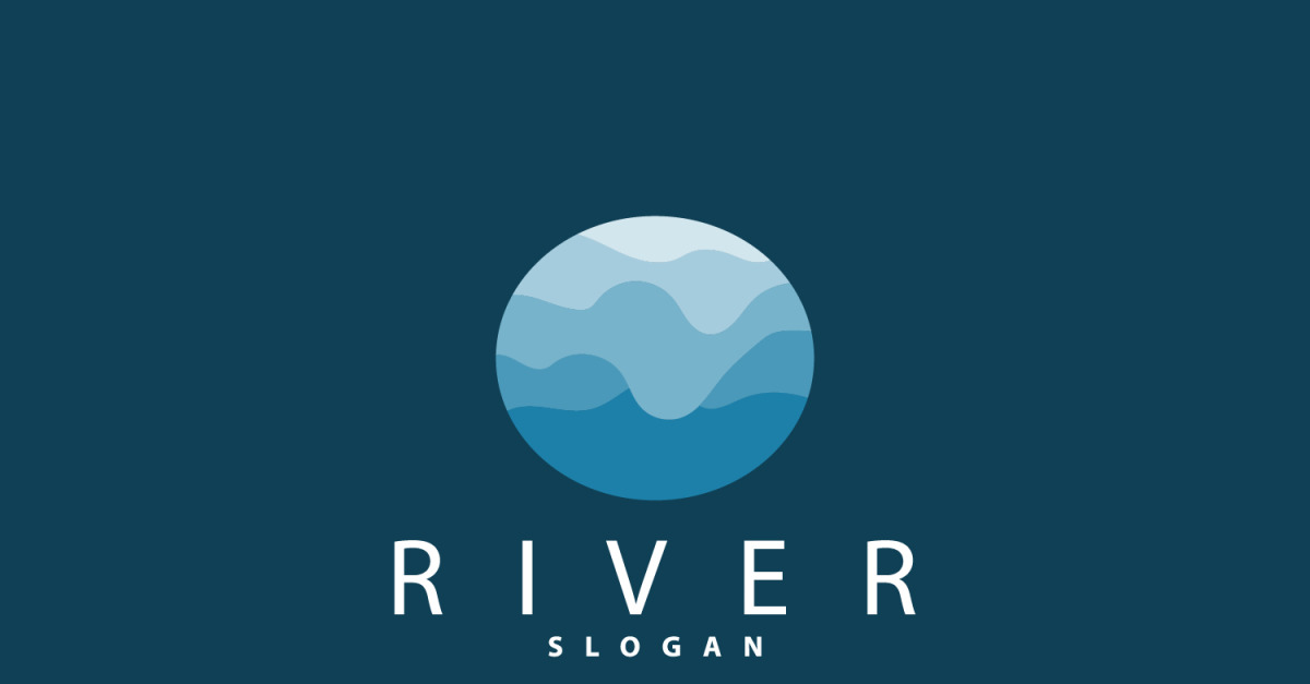 River Logo Design Creek V7 #537593