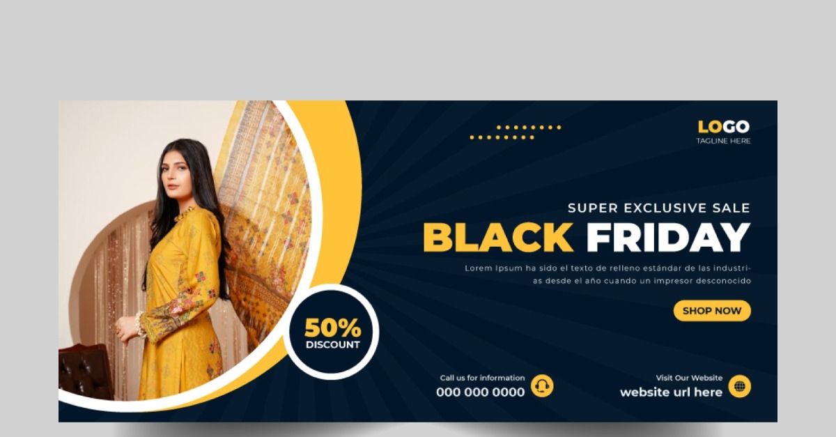 Black Friday Sale Social Media Cover Banner Ver-2