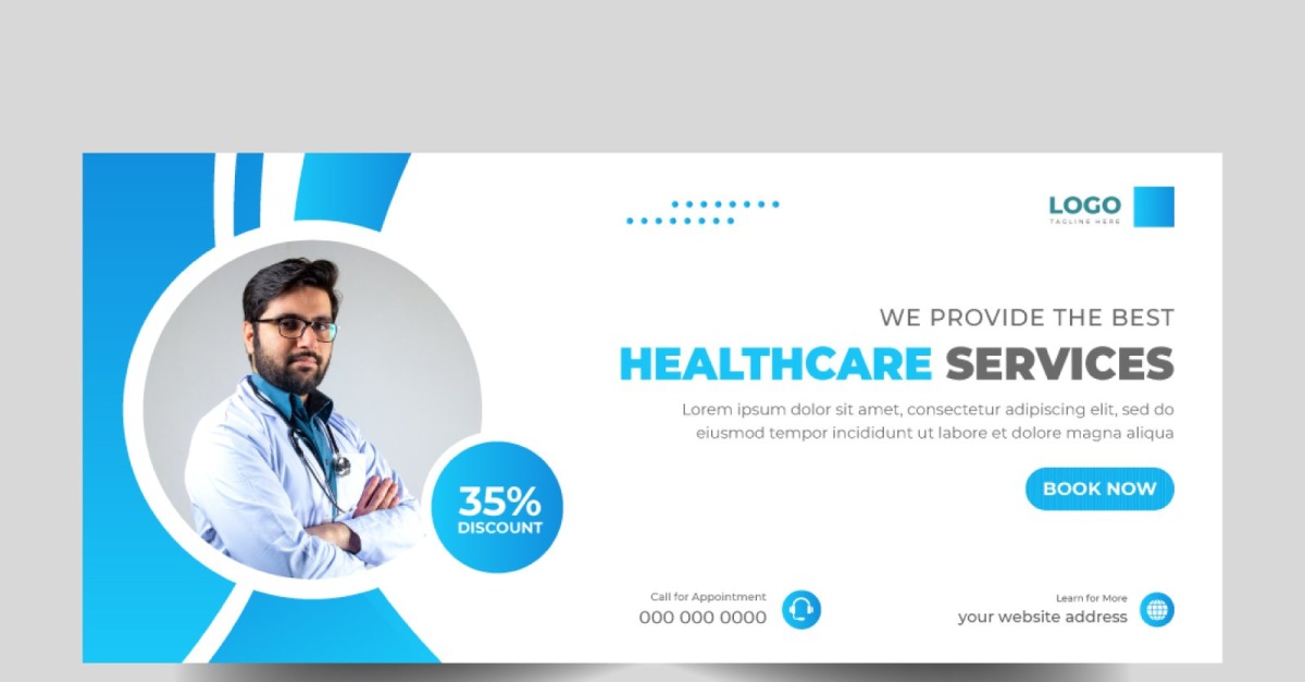 Medical Healthcare Social Media Cover Banner Ver-8