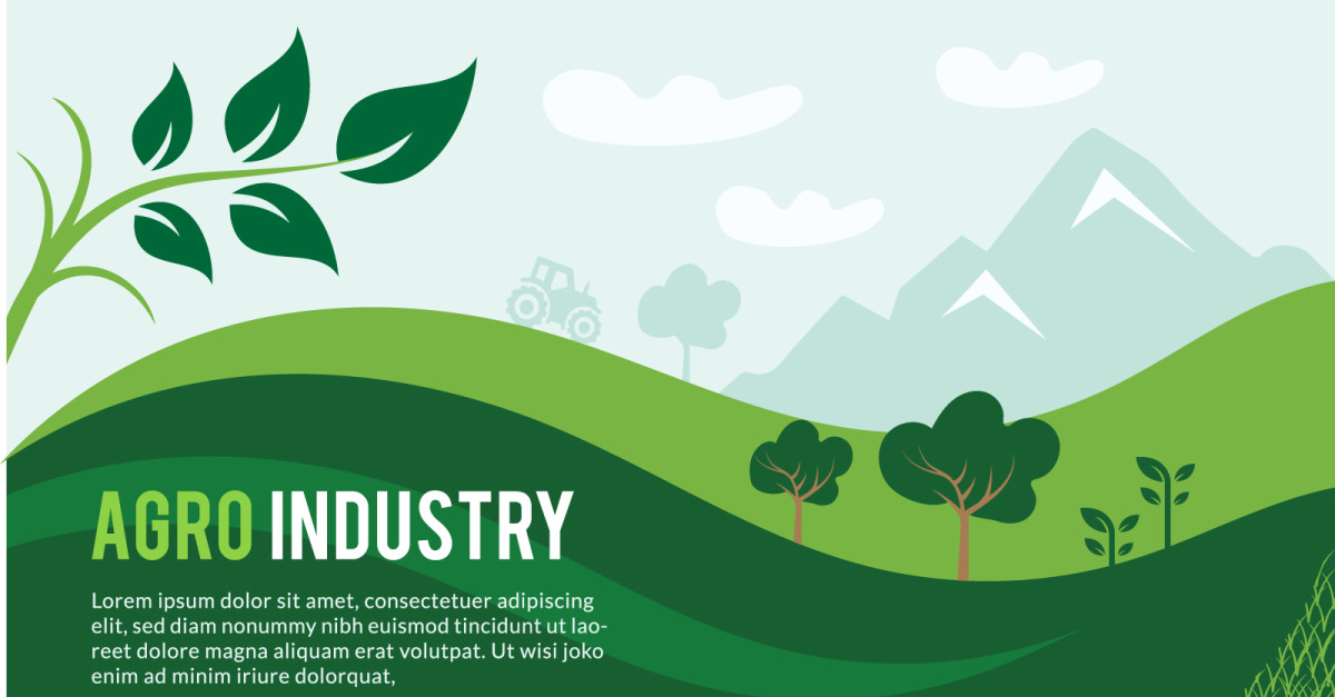 Agriculture Illustrations Backgrounds, Agro Business Farming Industry Green Land Graphic design
