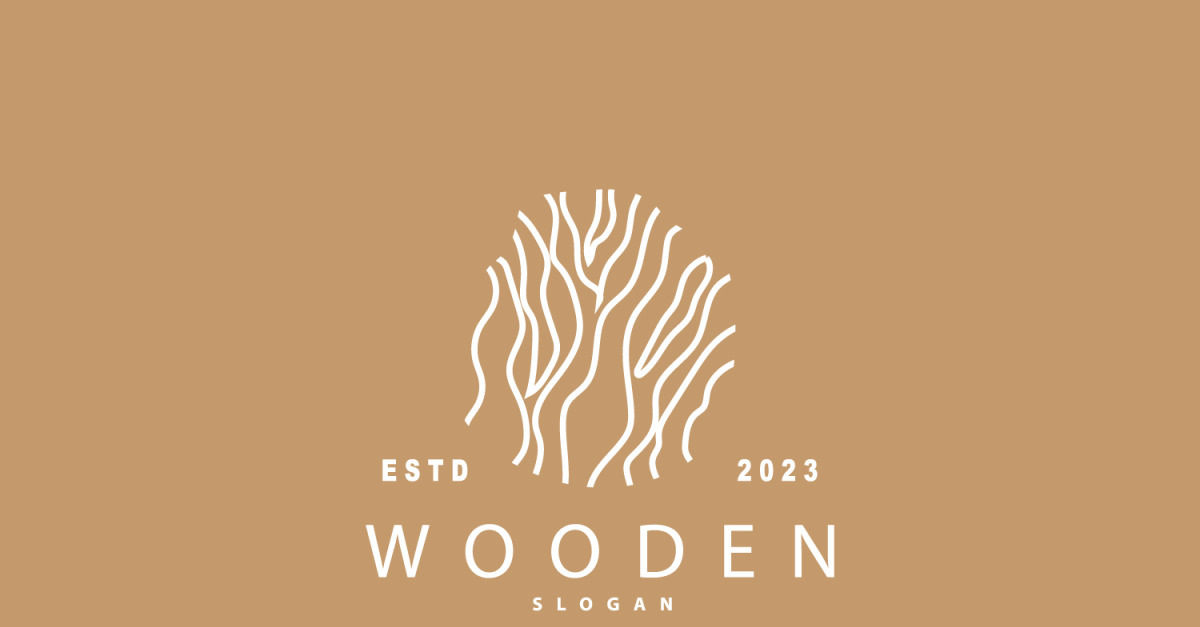 Wood Logo Wood Layer Illustration Design V10