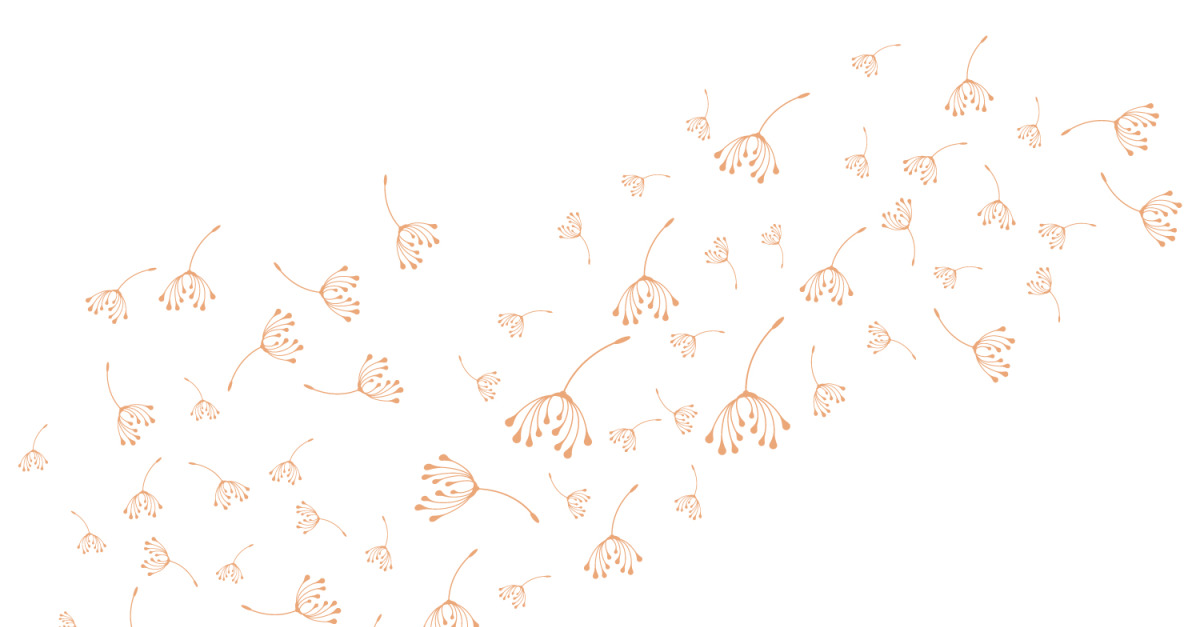 Dandelion Flower Logo Design Minimalist Template V38