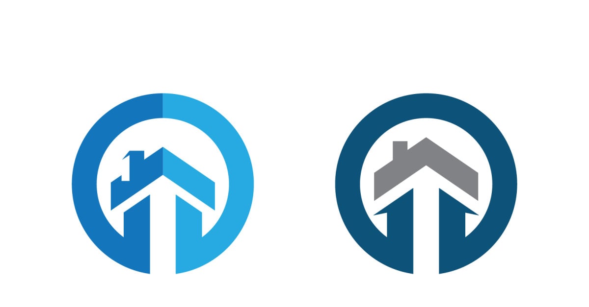 Home industrial Property concept icon logo illustration v3.15