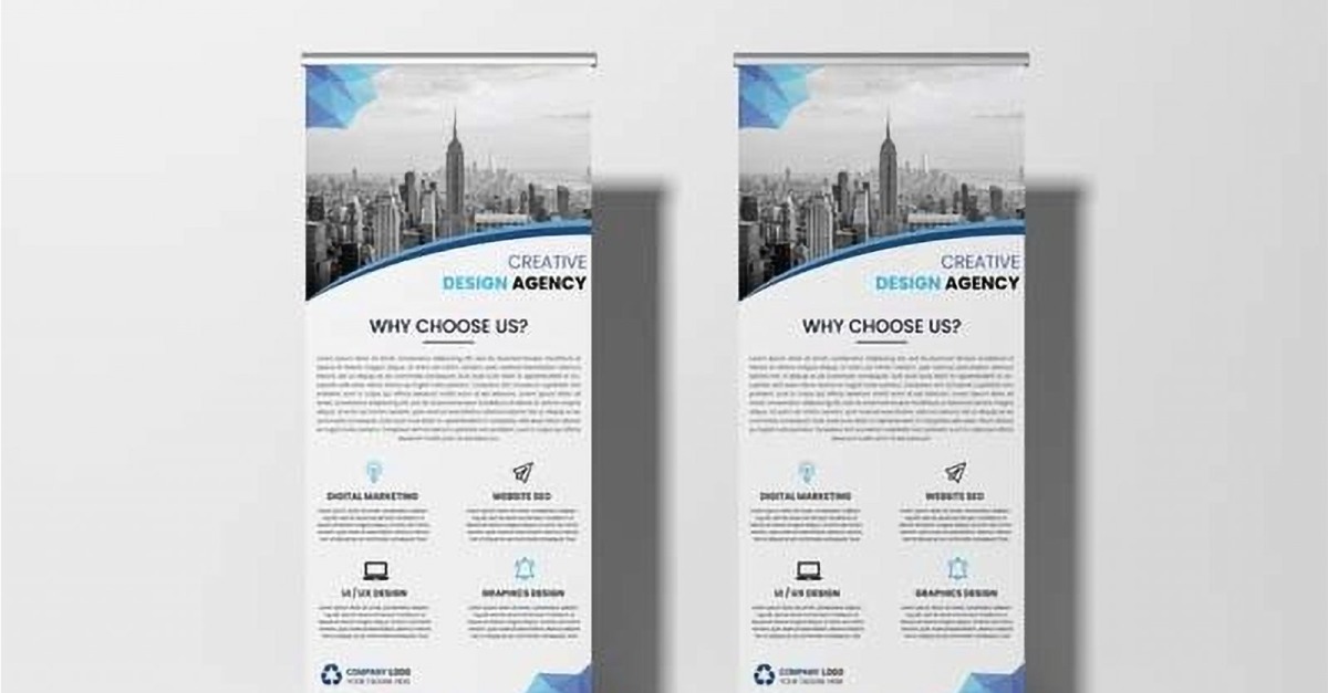 Business Roll up Display Standee Banner Template Ver-5