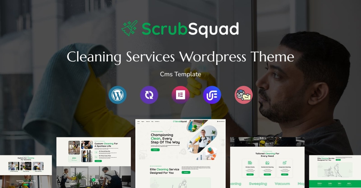 ScrubSquad – Cleaning Services Multipurpose Responsive WordPress Theme