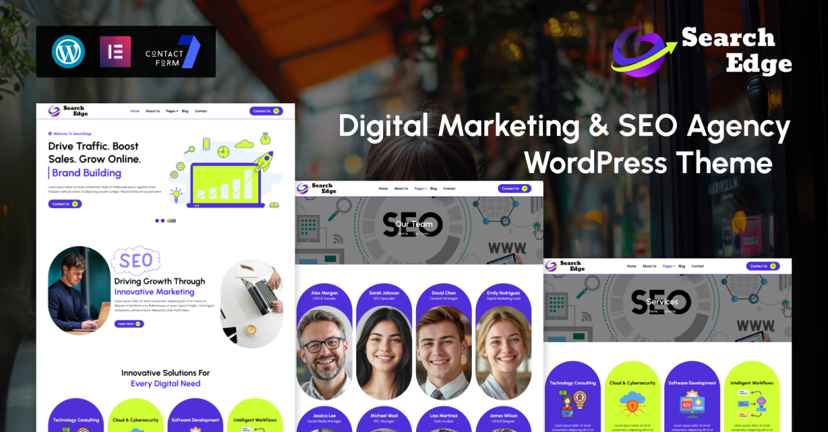 SearchEdge – Digital Marketing & SEO Agency WordPress Theme