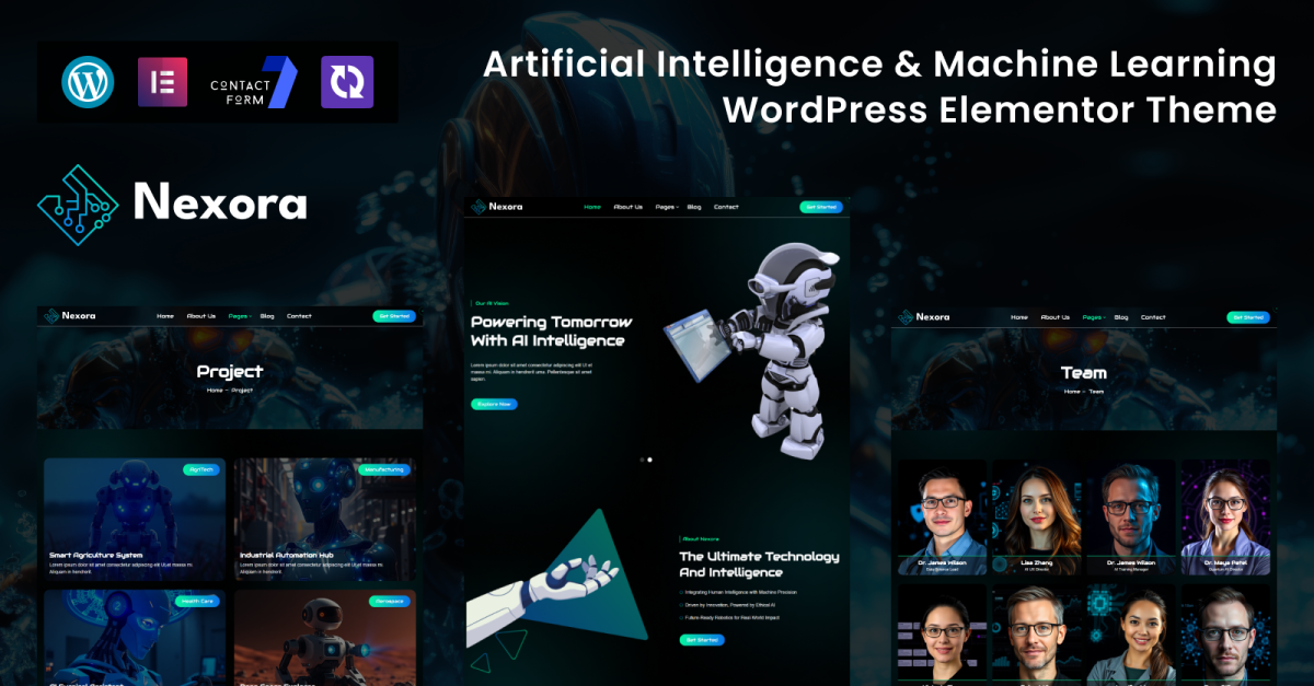 Ai - Artificial Intelligence & Machine Learning WordPress Elementor Theme
