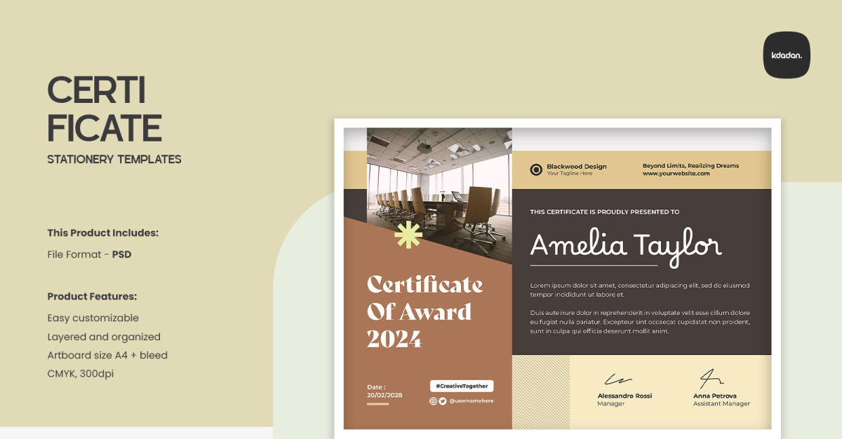 Certificate Templates – Vol. 059 #542456
