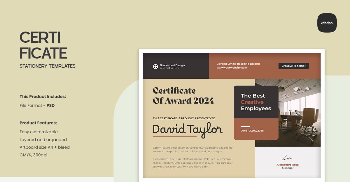 Certificate Templates – Vol. 070 #542466