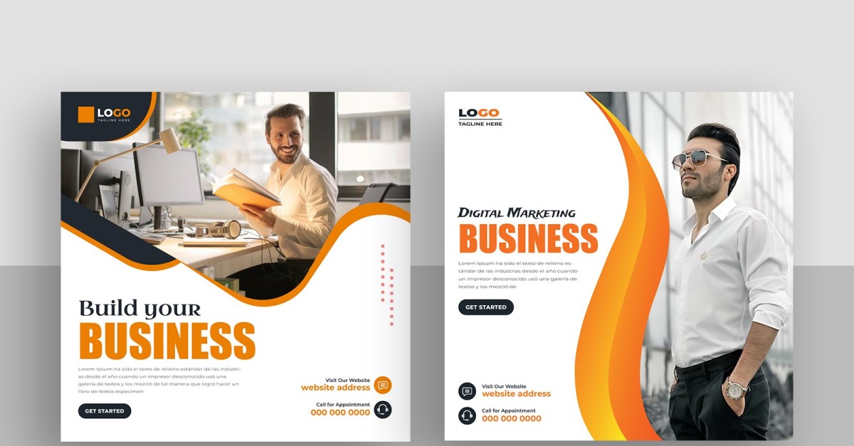 Digital Marketing Social Media Post Template Ver-24