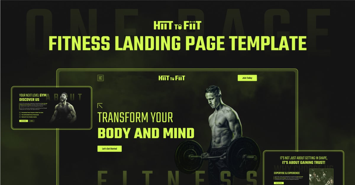 Hiittofiit – OnePage Fitness Next.js Template
