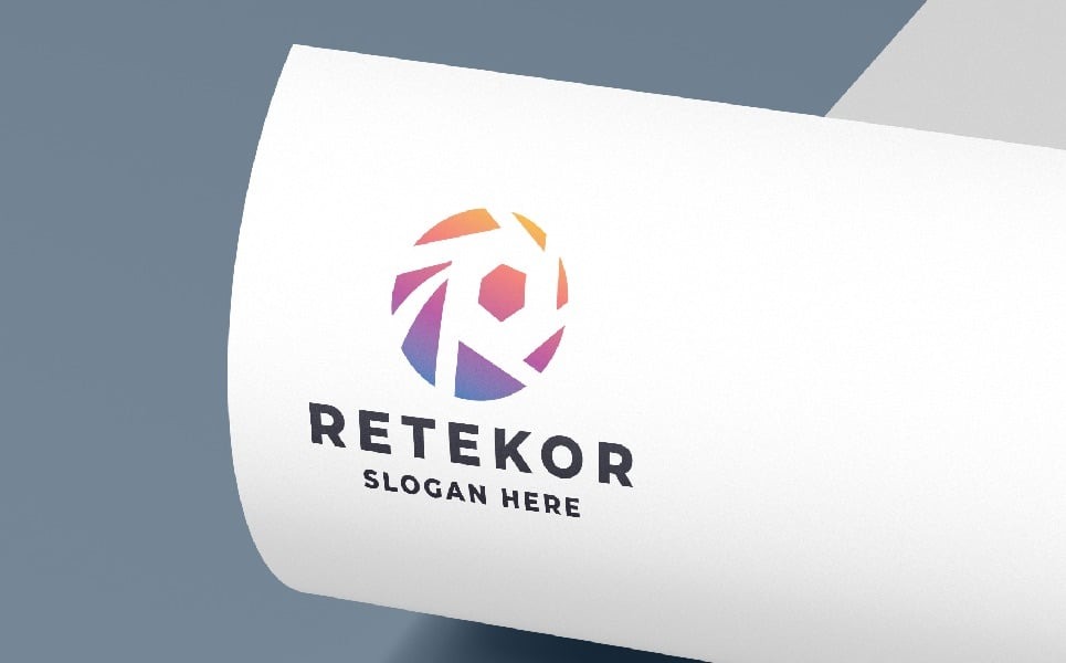 Modern R Letter Logo – Photography & Tech Design