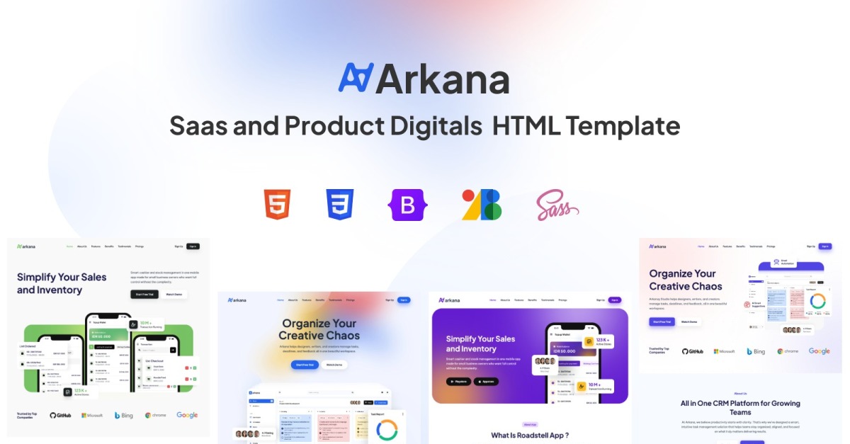Arkana - Saas and Digital Products HTML Template