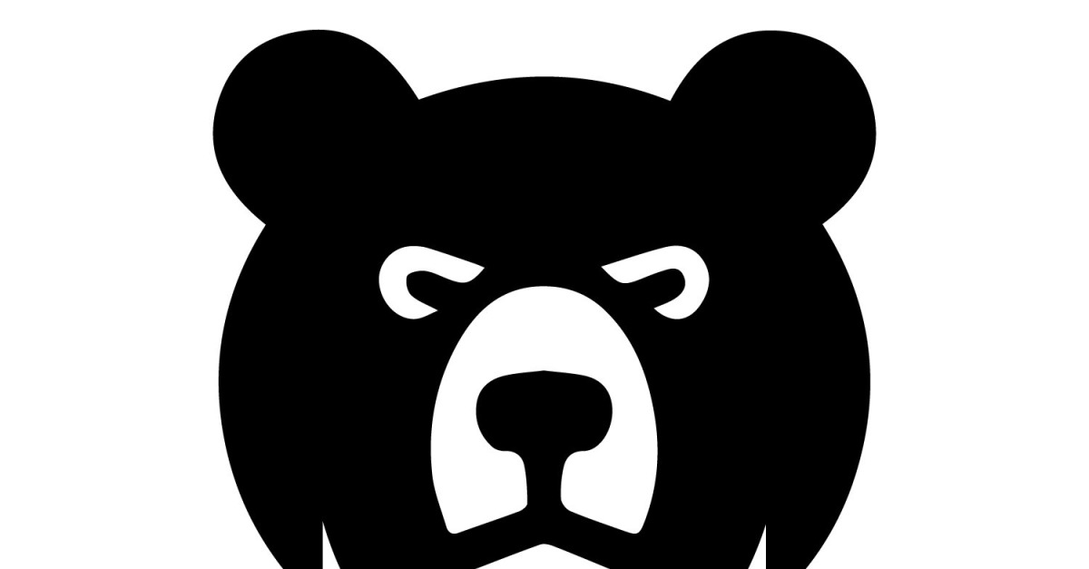 Abstract bear logo icon vector #544546