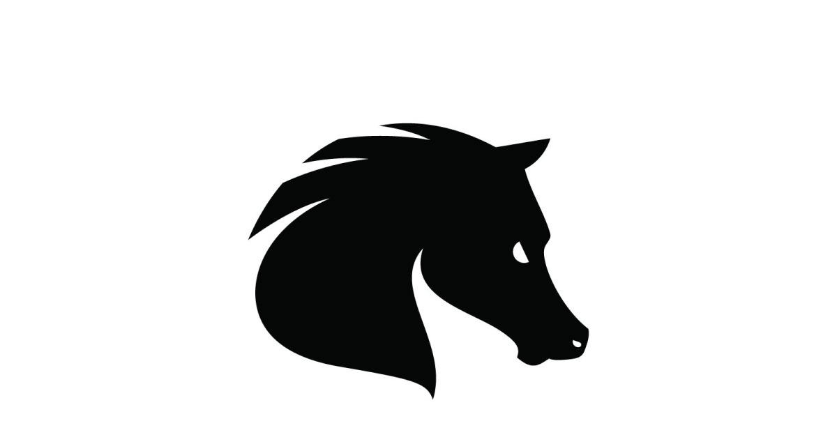 Abstract Horse Logo Symbol Design Illustration Vector v0