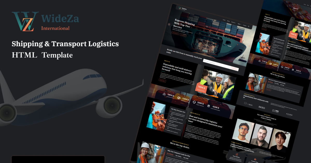 Wideza - Shipping & Transport Logistics HTML Template