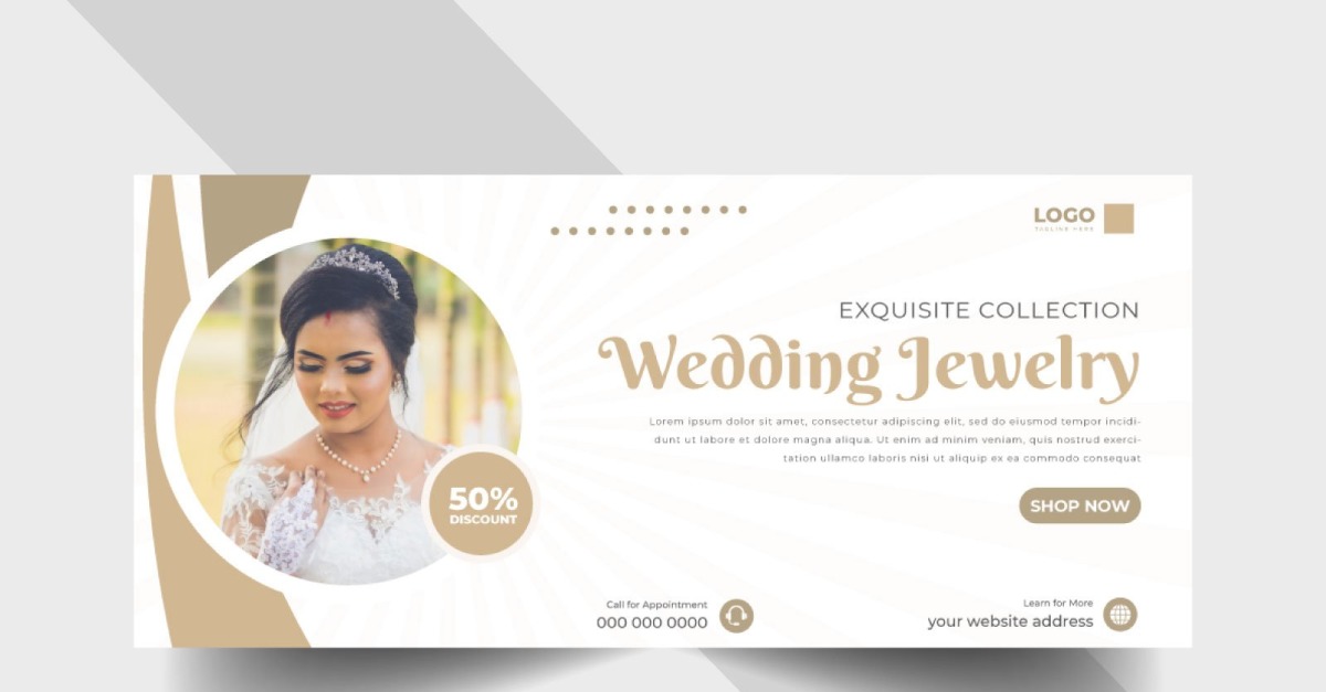 Jewelry Sale Social Media Facebook Cover Ver-7