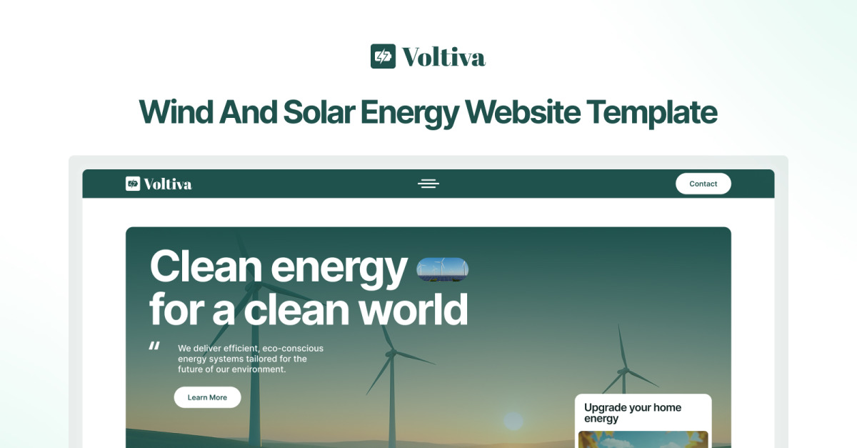 Voltiva – Wind & Solar Energy Websites Next.js Template