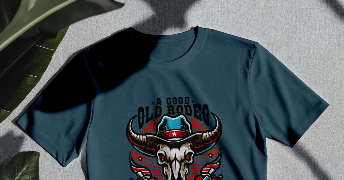 Western Cowboy PNG | Digital Sublimation Rodeo T-Shirt Design