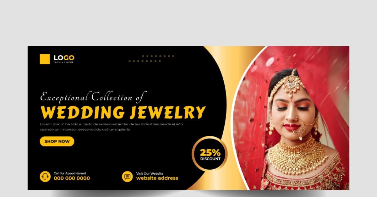 Jewelry Sale Social Media Facebook Cover Ver-19