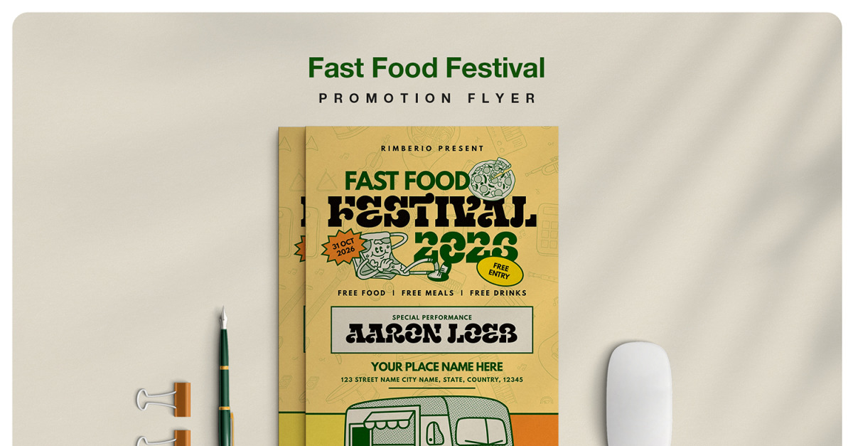 Food Festival Event Promotion Flyer #546850