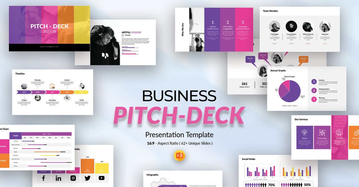 Pitch Deck PowerPoint, Presentation Template