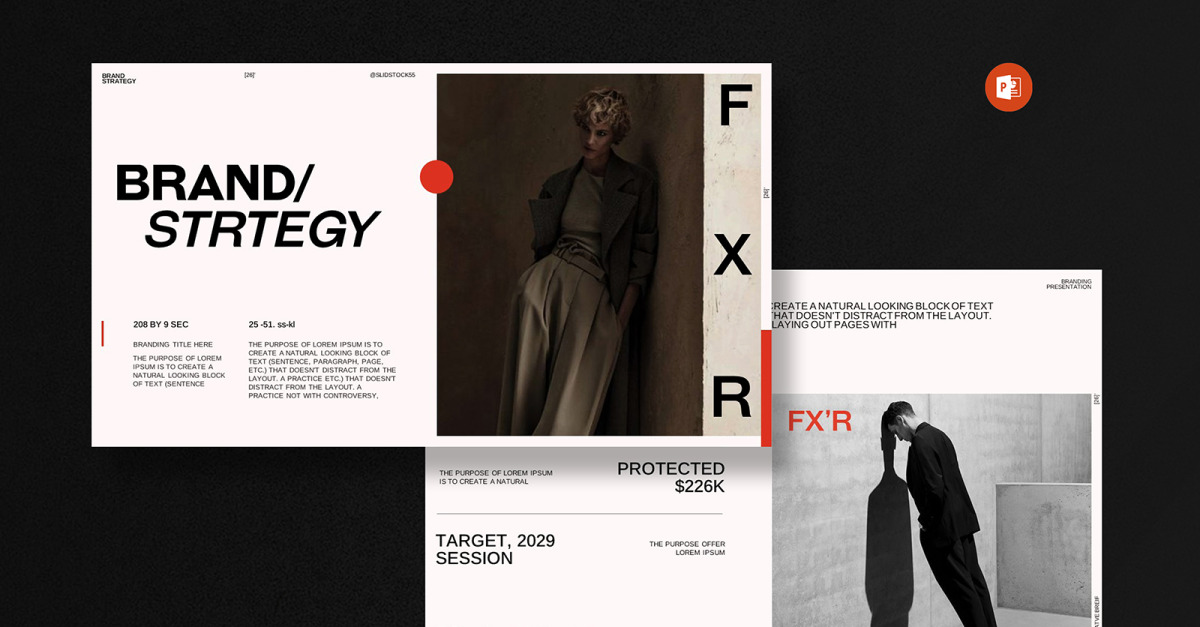 The Brand Strategy PowerPoint Template - TemplateMonster