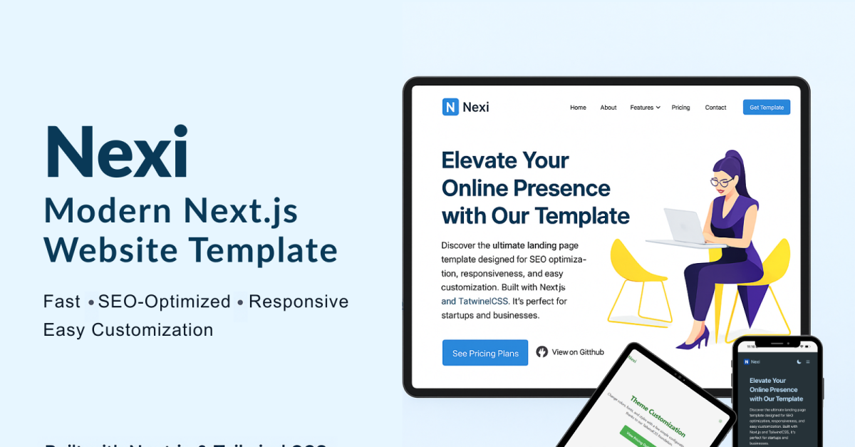Nexi - Modern Multipurpose Business Next.js Website Template