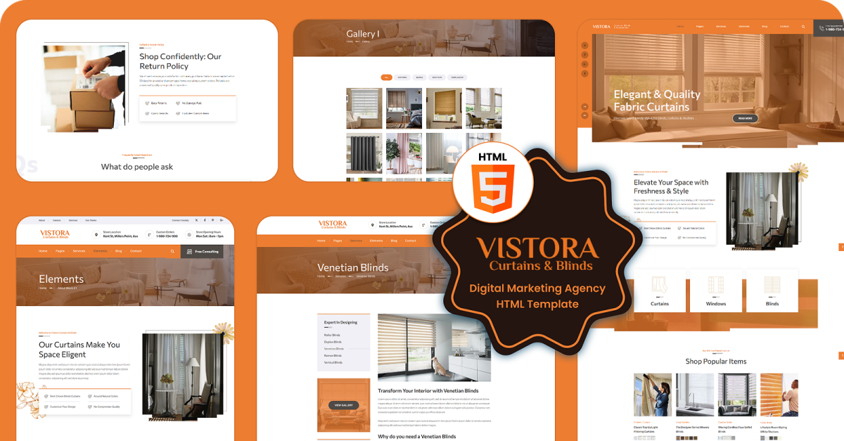 Vistora – Home Decor & Interior Design Website Template