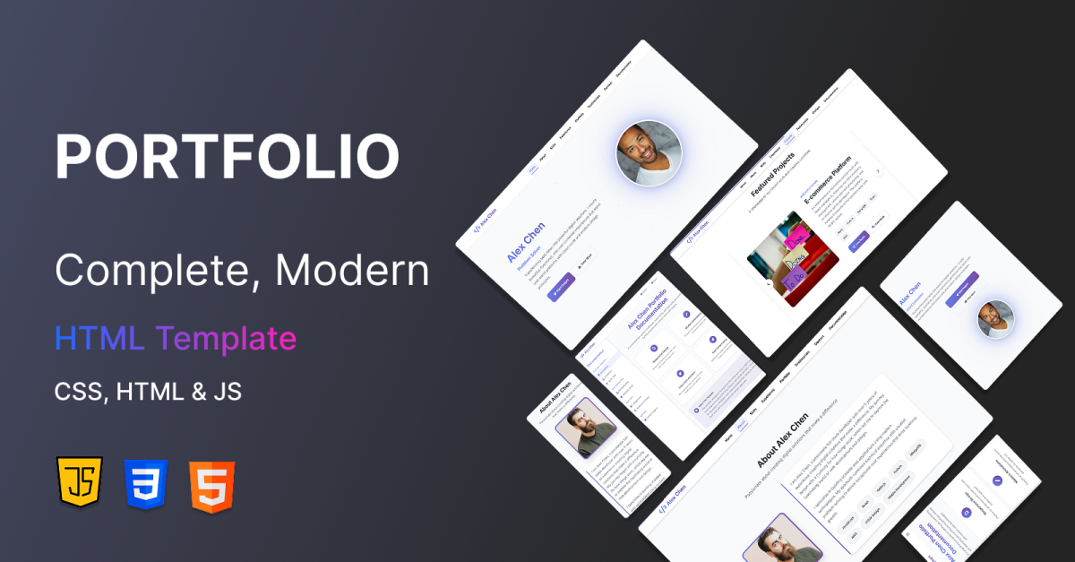 Alex Chen is a high-quality portfolio theme