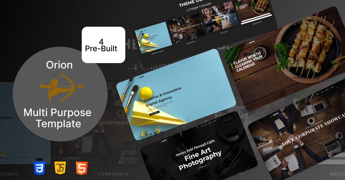 Orion - Agency & Corporate Responsive Multi-Purpose Template