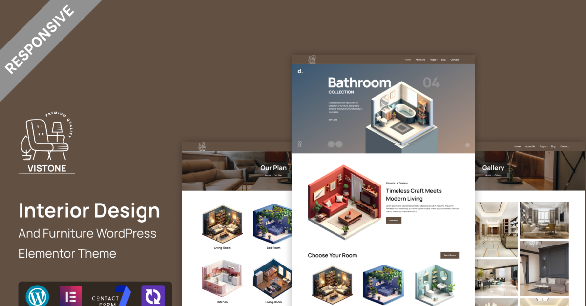 Vistone- Interior Design And Furniture WordPress Elementor Theme