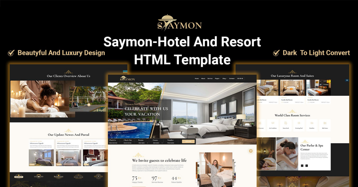 Saymon- Luxe Hotel And Resort Html-5 template