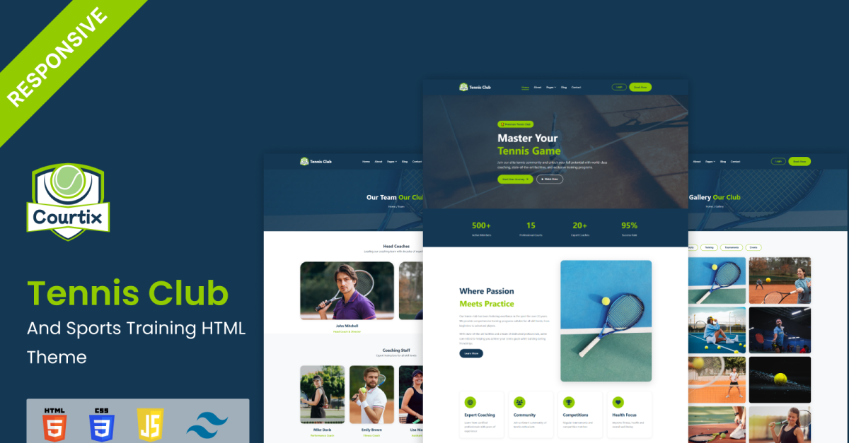 Countrix - Tennis Club & Sports Training HTML Theme