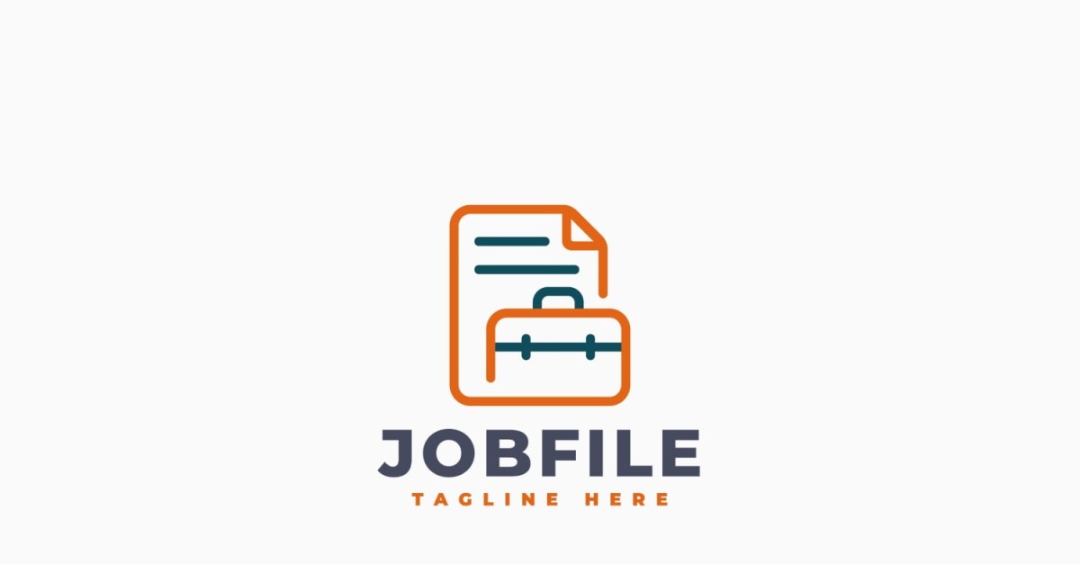 2ec Jobfile Diseño de plantilla de logotipo de Job Files
