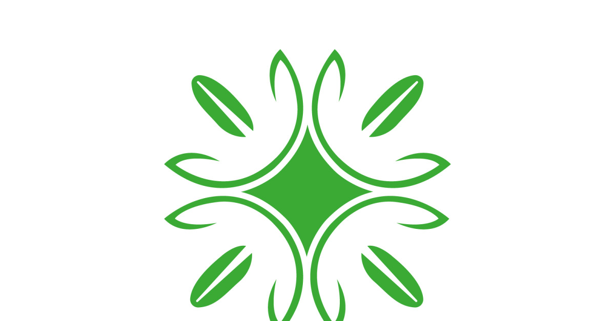 Logos feuille verte écologie élément nature icône vectorielle