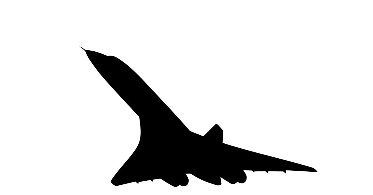 Black silhouette of a fighter jet airplane in flight isolated on white ...