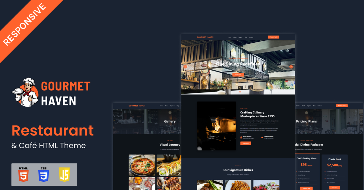 Gourment - Restaurant & Café HTML Theme