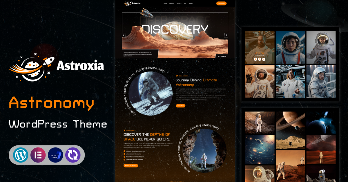 Astroxia Space Exploration Astronomy Wordpress Theme