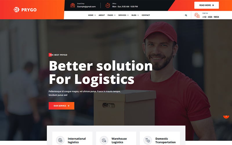 Prigo – Transport & Logistics HTML5 Template